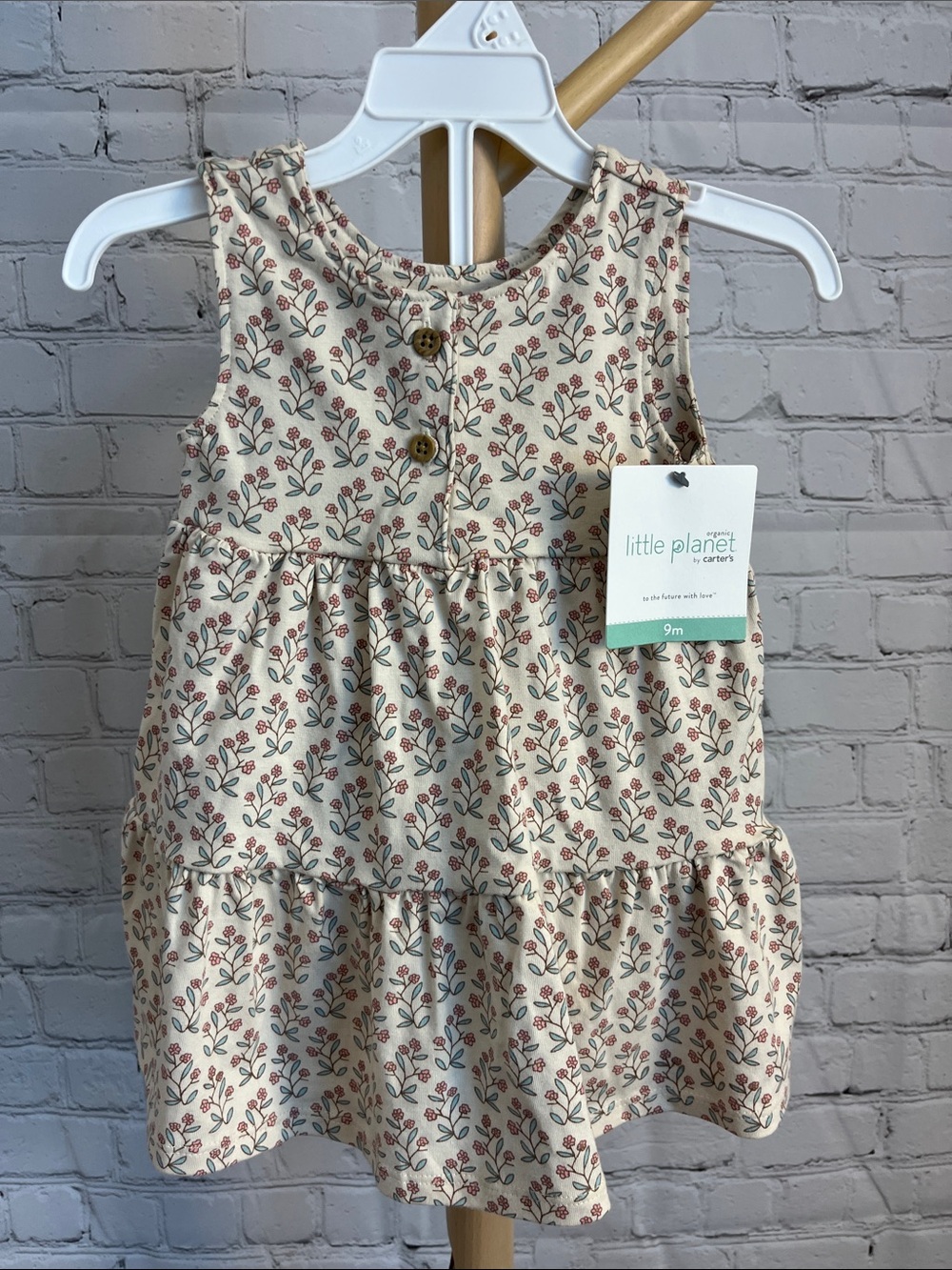 ⭐️⭐️ PICK 5 / $20 NEW Little Planet by Carter's Floral Tiered Baby Dress
